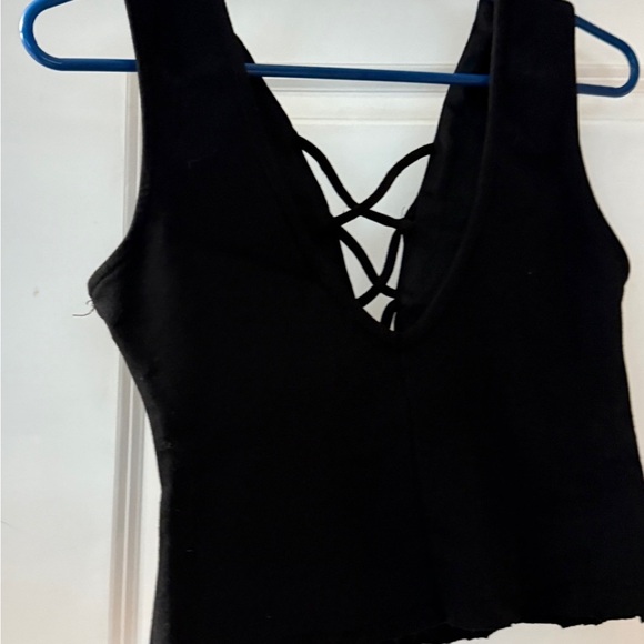 Iris Sz M Women’s Punk Black Sleeveless Top - Picture 4 of 12